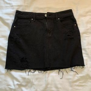 Pacsun Black Destroyed Skirt